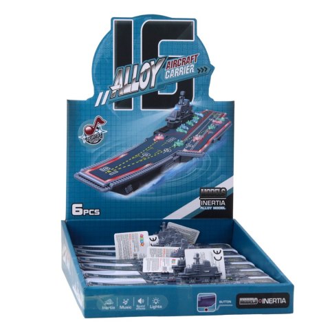 Lotniskowiec Militarny Wojskowy Napęd Światła Dźwięki 24 cm