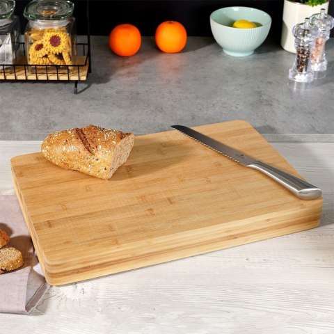 Deska do Krojenia Bambusowa ORION 46 x 30 x 5 cm Odporna na Wilgoć