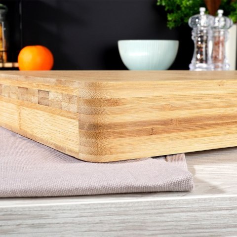 Deska do Krojenia Bambusowa ORION 46 x 30 x 5 cm Odporna na Wilgoć