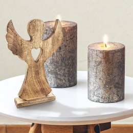 Figurka drewniana świąteczna anioł MANGO 25,5x36 cm