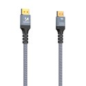 Kabel przewód DisplayPort z ceryfikatem VESA 80 Gb/s 16K HDR HDCP DSC 1m - czarny