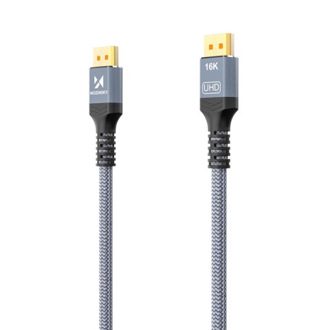 Kabel przewód DisplayPort z ceryfikatem VESA 80 Gb/s 16K HDR HDCP DSC 3m - czarny