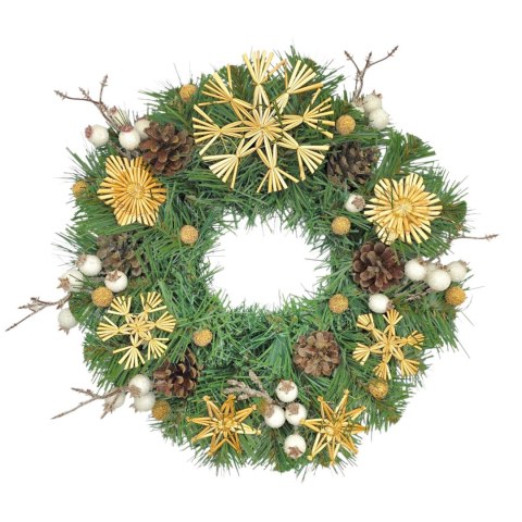 Wianek świąteczny na Boże Narodzenie stroik na drzwi stół handmade