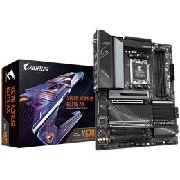 Gigabyte X670 AORUS ELITE AX 1.0A M/B Processor family AMD, Processor socket AM5, DDR5 DIMM, Memory slots 4, Supported hard disk