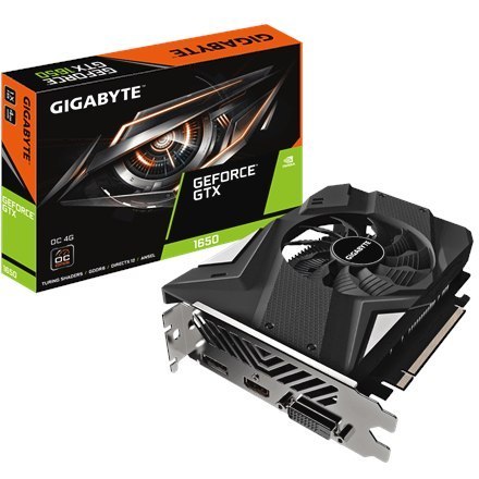 Gigabyte GV-N1656OC-4GD 2.0 NVIDIA, 4 GB, GeForce GTX 1650, GDDR6, DVI-D ports quantity 1, HDMI ports quantity 1, Memory clock s Gigabyte GV-N1656OC-4GD 2.0 NVIDIA, 4 GB, GeForce GTX 1650, GDDR6, DVI-D ports quantity 1, HDMI ports quantity 1, Memory clock s