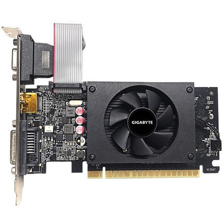 Gigabyte GV-N710D5-2GIL NVIDIA, 2 GB, GeForce GT 710, GDDR5, PCI-E 2.0 x 8, HDMI ports quantity 1, Memory clock speed 5010 MHz, Gigabyte GV-N710D5-2GIL NVIDIA, 2 GB, GeForce GT 710, GDDR5, PCI-E 2.0 x 8, HDMI ports quantity 1, Memory clock speed 5010 MHz,