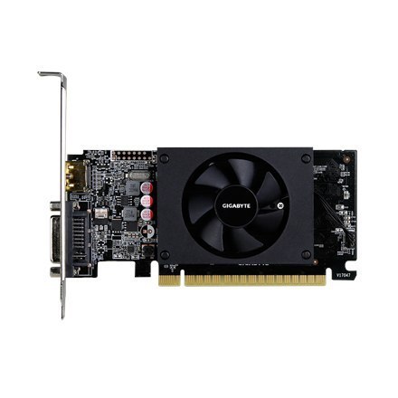 Gigabyte Low Profile NVIDIA, 2 GB, GeForce GT 710, GDDR5, PCI Express 2.0, Cooling type Active, Processor frequency 954 MHz, HDM Gigabyte Low Profile NVIDIA, 2 GB, GeForce GT 710, GDDR5, PCI Express 2.0, Cooling type Active, Processor frequency 954 MHz, HDM