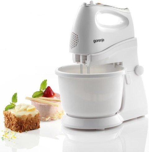 Gorenje Mixer with stand M450WS Hand Mixer, 450 W, Number of speeds 5, Turbo mode, White