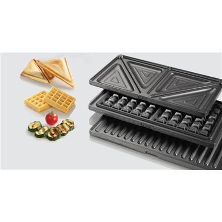 Gorenje Sandwich maker SM703GCG 700 W, Number of plates 3, Number of pastry 2, Grey Gorenje Sandwich maker SM703GCG 700 W, Number of plates 3, Number of pastry 2, Grey