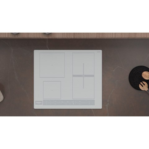 Hotpoint Hob HB 8460B NE/W Induction, Number of burners/cooking zones 4, Touch control, Timer, White Hotpoint Hob HB 8460B NE/W Induction, Number of burners/cooking zones 4, Touch control, Timer, White