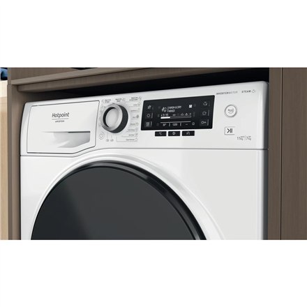 Hotpoint Washing Machine With Dryer NDD 11725 DA EE Energy efficiency class E, Front loading, Washing capacity 11 kg, 1551 RPM, Hotpoint Washing Machine With Dryer NDD 11725 DA EE Energy efficiency class E, Front loading, Washing capacity 11 kg, 1551 RPM,
