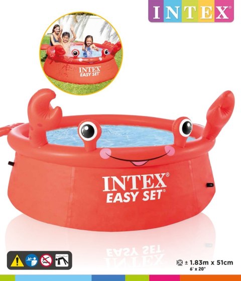 Intex Happy Crab Easy Set Pool 183x51 cm Intex Happy Crab Easy Set Pool 183x51 cm