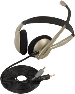 Koss Headphones CS100 Headband/On-Ear, 3.5mm (1/8 inch), Microphone, Black/Gold,