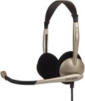 Koss Headphones CS100 Headband/On-Ear, 3.5mm (1/8 inch), Microphone, Black/Gold,