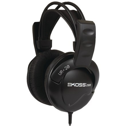 Koss Headphones DJ Style UR20 Headband/On-Ear, 3.5mm (1/8 inch), Black, Noice canceling, Koss Headphones DJ Style UR20 Headband/On-Ear, 3.5mm (1/8 inch), Black, Noice canceling,