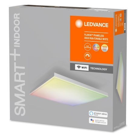 Ledvance SMART+ WiFi Planon Frameless Square RGBW 20W 110° 3000-6500K 300x300mm, White Ledvance SMART+ WiFi Planon Frameless Square RGBW 20W 110° 3000-6500K 300x300mm, White