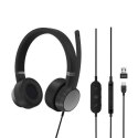 Lenovo Go Wired ANC Headset Built-in microphone, Black, Wired, Noice canceling