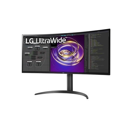 LG UltraWide Curved Monitor 34WP85C-B 34 ", IPS, UWQHD, 3440 x 1400 pixels, 21:9, 5 ms, 300 cd/m², Black, Headset output, 60 Hz,