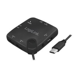 Logilink UA0344 USB Typ-C™ OTG (On-The-Go) Multifunction hub and card reader Logilink