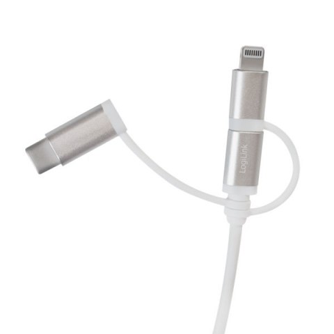 Logilink USB 2.0 cable, USB-A/M to Micro-USB+USB+Lightning CU0126 1 m, USB 2.0 micro B/Plug + Lightning/Plug + USB-C/Plug, USB Logilink USB 2.0 cable, USB-A/M to Micro-USB+USB+Lightning CU0126 1 m, USB 2.0 micro B/Plug + Lightning/Plug + USB-C/Plug, USB
