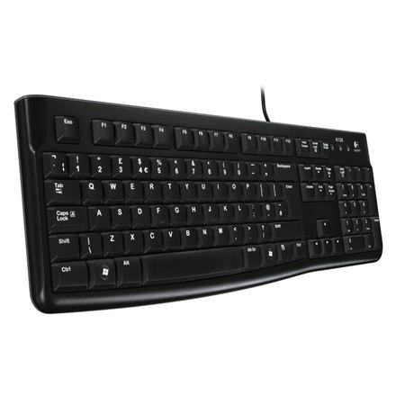 Logitech K120, US Keyboard, Keyboard layout QWERTY, USB Port, 1.5 m, Black, US International, 550 g Logitech K120, US Keyboard, Keyboard layout QWERTY, USB Port, 1.5 m, Black, US International, 550 g
