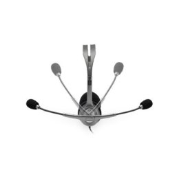 Logitech Stereo headset H111 Single 3.5 mm jack, Grey, Built-in microphone