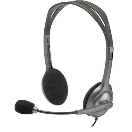 Logitech Stereo headset H111 Single 3.5 mm jack, Grey, Built-in microphone Logitech Stereo headset H111 Single 3.5 mm jack, Grey, Built-in microphone