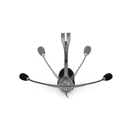 Logitech Stereo headset H111 Single 3.5 mm jack, Grey, Built-in microphone Logitech Stereo headset H111 Single 3.5 mm jack, Grey, Built-in microphone