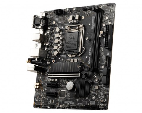 MSI B560M PRO WIFI Processor family Intel, Processor socket LGA1200, DDR4 DIMM, Memory slots 2, Supported hard disk drive interf