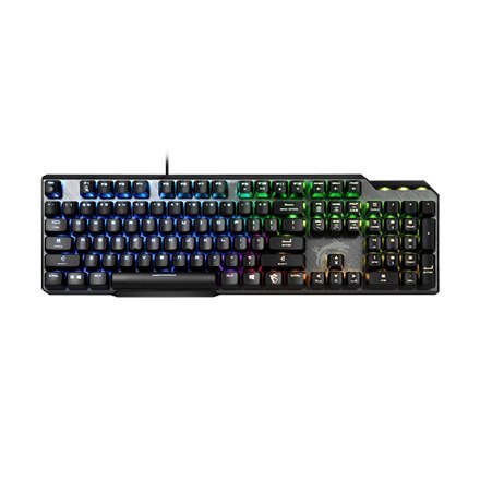 MSI GK50 Elite, Gaming keyboard, RGB LED light, US, Wired, Black/Silver MSI GK50 Elite, Gaming keyboard, RGB LED light, US, Wired, Black/Silver