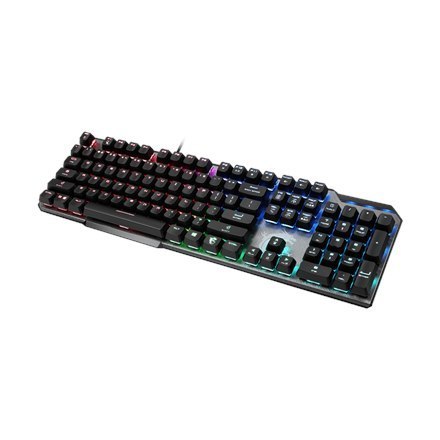 MSI GK50 Elite, Gaming keyboard, RGB LED light, US, Wired, Black/Silver MSI GK50 Elite, Gaming keyboard, RGB LED light, US, Wired, Black/Silver