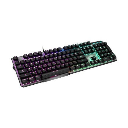 MSI GK50 Elite, Gaming keyboard, RGB LED light, US, Wired, Black/Silver MSI GK50 Elite, Gaming keyboard, RGB LED light, US, Wired, Black/Silver