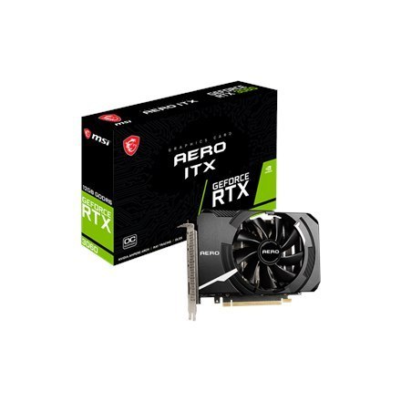 MSI GeForce RTX 3060 AERO ITX 12G OC NVIDIA, 12 GB, GeForce RTX 3060, GDDR6, PCI Express Gen 4, HDMI ports quantity 1 MSI GeForce RTX 3060 AERO ITX 12G OC NVIDIA, 12 GB, GeForce RTX 3060, GDDR6, PCI Express Gen 4, HDMI ports quantity 1
