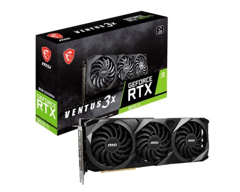 MSI GeForce RTX 3070 Ti VENTUS 3X 8G OC NVIDIA, 8 GB, GeForce RTX 3070 Ti, GDDR6X, PCI Express 4.0, Processor frequency 1800 MHz