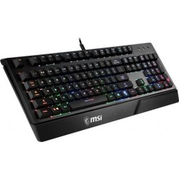 MSI VIGOR GK20 Gaming keyboard, RGB LED light, US, Wired, Black