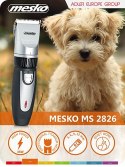 Mesko Hair clipper for pets MS 2826 Corded/ Cordless, Black/ silver