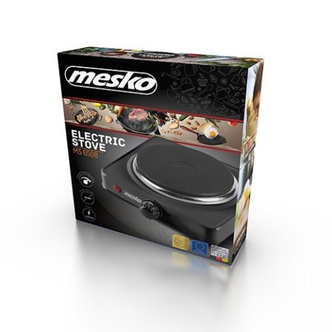 Mesko Hob MS 6508 Number of burners/cooking zones 1, Black, Table top, Electric Mesko Hob MS 6508 Number of burners/cooking zones 1, Black, Table top, Electric