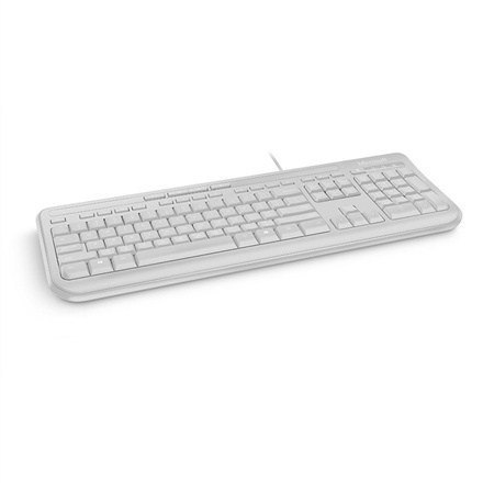 Microsoft ANB-00032 Wired Keyboard 600 Standard, Wired, Keyboard layout EN, 2 m, White, English, 595 g