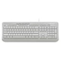 Microsoft ANB-00032 Wired Keyboard 600 Standard, Wired, Keyboard layout EN, 2 m, White, English, 595 g