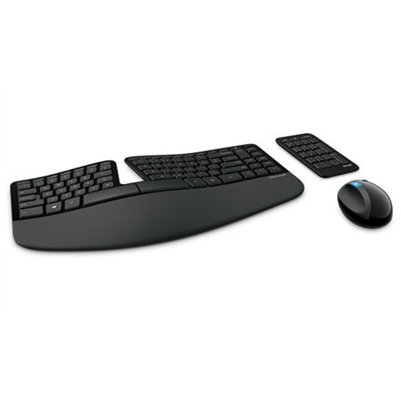 Microsoft L5V-00009 Sculpt Ergonomic Desktop Multimedia, Wireless, Keyboard layout DK, Black, Mouse included, Danish, Numeric ke Microsoft L5V-00009 Sculpt Ergonomic Desktop Multimedia, Wireless, Keyboard layout DK, Black, Mouse included, Danish, Numeric ke