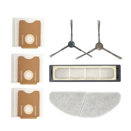 Midea S8+ Spare Parts Kit 2 1x Side Brush, 1x Mopping Cloth, 1x HEPA, 3x Dust Bag, Suitable for Robot Vacuum Cleaner S8+ Midea S8+ Spare Parts Kit 2 1x Side Brush, 1x Mopping Cloth, 1x HEPA, 3x Dust Bag, Suitable for Robot Vacuum Cleaner S8+