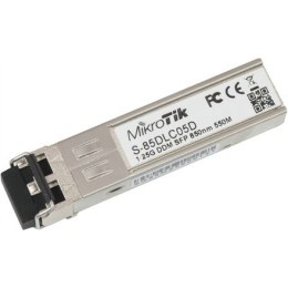 MikroTik S-85DLC05D SFP, Multi-Mode Fiber, Dual LC, 10/100/1000 Mbit/s, Wavelength 850 nm, Maximum transfer distance 550 m, -40