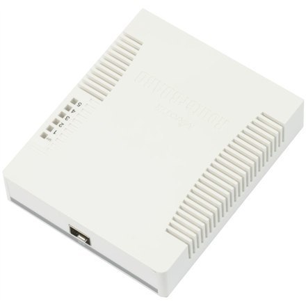 MikroTik Switch RB260GS 10/100/1000 Mbit/s, Ethernet LAN (RJ-45) ports 5, SFP ports quantity 1, Desktop, POE-in MikroTik Switch RB260GS 10/100/1000 Mbit/s, Ethernet LAN (RJ-45) ports 5, SFP ports quantity 1, Desktop, POE-in