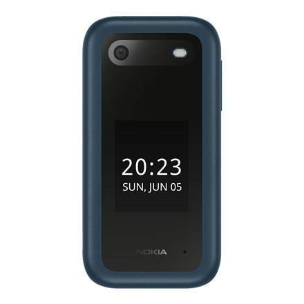 Nokia 2660 Flip Blue, 2.8 ", TFT LCD, 240 x 320, Unisoc, T107, Internal RAM 0.048 GB, 0.128 GB, microSDHC, Dual SIM, Main camera Nokia 2660 Flip Blue, 2.8 ", TFT LCD, 240 x 320, Unisoc, T107, Internal RAM 0.048 GB, 0.128 GB, microSDHC, Dual SIM, Main camera