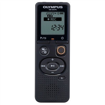 Olympus Digital Voice Recorder VN-541PC Black, WMA, Segment display 1.39',