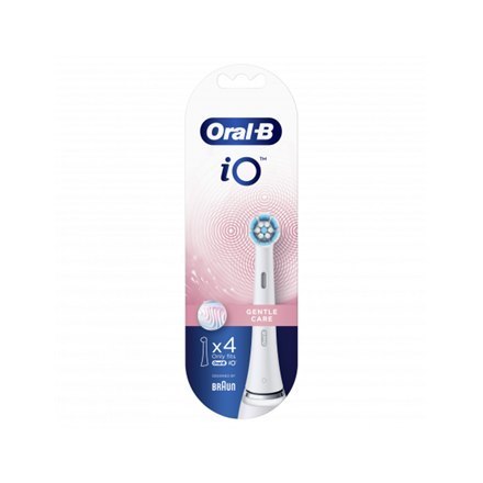 Oral-B Replaceable Toothbrush Heads iO Gentle Care For adults, Number of brush heads included 4, White Oral-B Replaceable Toothbrush Heads iO Gentle Care For adults, Number of brush heads included 4, White
