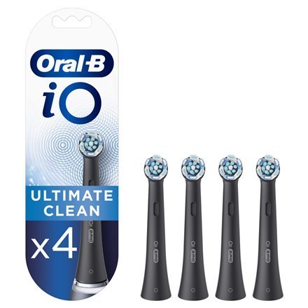 Oral-B Replaceable Toothbrush Heads iO Ultimate Clean For adults, Number of brush heads included 4, Black Oral-B Replaceable Toothbrush Heads iO Ultimate Clean For adults, Number of brush heads included 4, Black