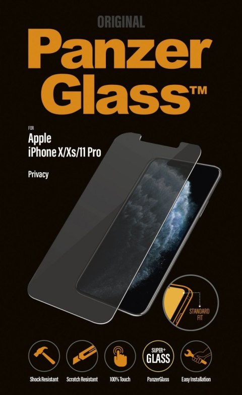 PanzerGlass P2661 Apple, iPhone X/Xs/11 Pro, Tempered glass, Transparent, with Privacy filter PanzerGlass P2661 Apple, iPhone X/Xs/11 Pro, Tempered glass, Transparent, with Privacy filter
