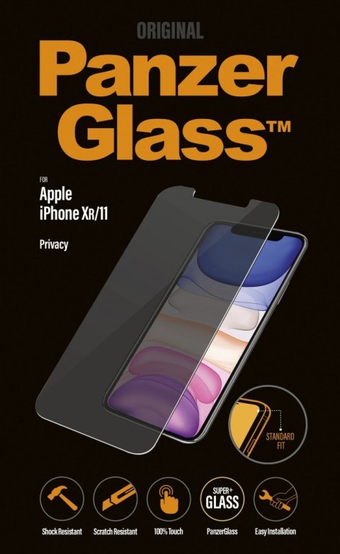 PanzerGlass P2662 Apple, iPhone Xr/11, Tempered glass, Transparent, with Privacy filter