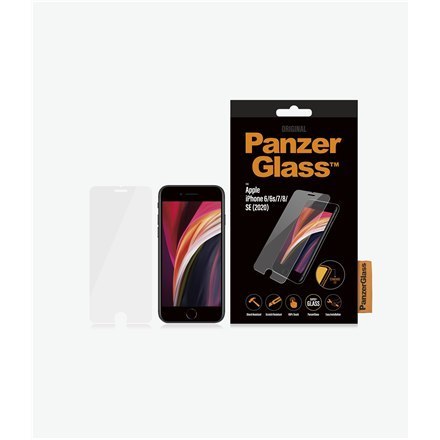 PanzerGlass Screen Protector, Iphone 6/6s/7/8/SE (2020), Glass, Crystal Clear, Rounded edges PanzerGlass Screen Protector, Iphone 6/6s/7/8/SE (2020), Glass, Crystal Clear, Rounded edges